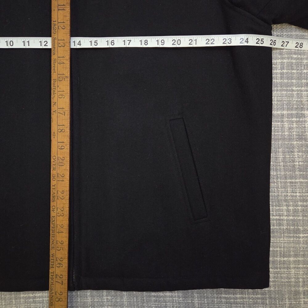 Tommy Hilfiger Classic Bomber Jacket Wool Blend Black Quilted Lining Men's XL - Picture 7 of 15